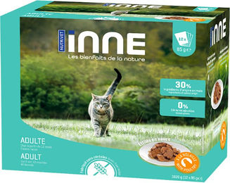 Nutrivet Inne Katzen Nassfutter Adult Geflügel Stückchen in Sauce getreidefrei 12 x 85 g - 12 x 85 g – Bild 1 von 2