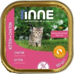 Produktbild von Nutrivet Inne Kitten Pastete Huhn getreidefrei 16 x 100 g - 16 x 100 g