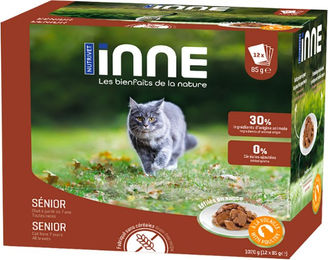 Nutrivet Inne Senior Katzen Nassfutter Geflügel Stückchen in Sauce Getreidefrei 12 x 85 g - 12 x 85 g – Bild 1 von 2