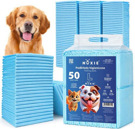 NUXIE Hundetoilette Set mit saugfähigen Einweg Welpenunterlagen XL Blau für alle Altersstufen – Bild 1 von 3