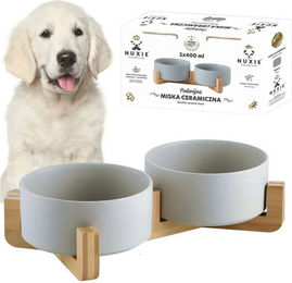 NUXIE PREMIUM Keramik Napf-Set 2-in-1 Futterstation für erwachsene Tiere – Bild 1 von 2