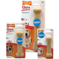 Produktbild von Nylabone Bio Kauknochen für mittlere Hunderassen in Beige