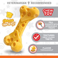 Produktbild von Nylabone Dura Power Chew Kauspielzeug für mittlere Hunderassen Adult mit Käsegeschmack Gelb