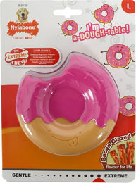 Nylabone Extreme Chew Donut Glaze Bacon Kauspielzeug für Hunde Größe L – Bild 1 von 2