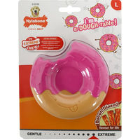 Produktbild von Nylabone Extreme Chew Donut Glaze Bacon Kauspielzeug für Hunde Größe L
