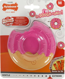 Nylabone Extreme Chew Donut Glaze Bacon Kauspielzeug für Hunde Größe M – Bild 1 von 2