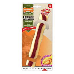 Nylabone Kausnack Rohhaut-Alternative mit Hähnchengeschmack für große Hunde XL - 1 Stk. – Bild 1 von 4