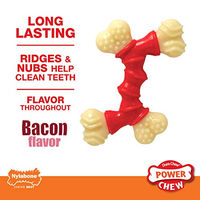 Produktbild von Nylabone Kauspielzeug Double Bone Bacon XL für erwachsene Hunde aus Nylon