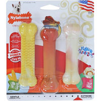 Produktbild von Nylabone Kauspielzeug Frenzy Kauknochen für kleine Hunde aus Kunststoff bunt
