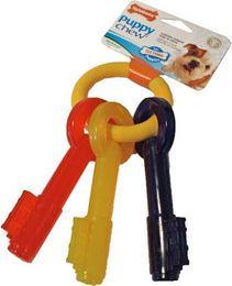 Nylabone Kauspielzeug Teething Puppy Keys für Welpen in M Bunt - 1 Stk. – Bild 1 von 5