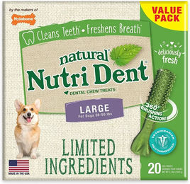 Nylabone Nutri Dent Zahnpflege-Snack Huhn für erwachsene Hunde getreidefrei 520g – Bild 1 von 5