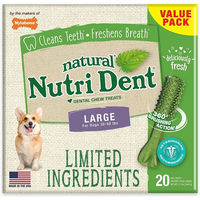 Produktbild von Nylabone Nutri Dent Zahnpflege-Snack Huhn für erwachsene Hunde getreidefrei 520g