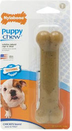 Nylabone Puppy Bone Kauspielzeug für Welpen mit Huhn Geschmack Größe S – Bild 1 von 13