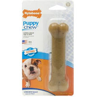 Produktbild von Nylabone Puppy Bone Kauspielzeug für Welpen mit Huhn Geschmack Größe S