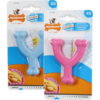 Produktbild von Nylabone Puppy Dental Wishbone Kauspielzeug für Welpen Rosa XS