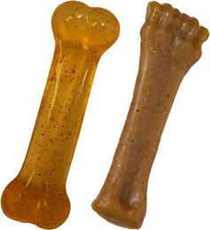 Nylabone Puppybone Kauspielzeug für Welpen mit Hühnergeschmack Größe M – Bild 1 von 6