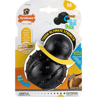 Produktbild von Nylabone Strong Max Chew Cone Kauspielzeug aus Naturkautschuk Schwarz Größe L