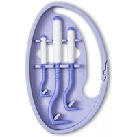 Produktbild von O'Tom Tick Twister Clipbox mit 3 Zeckenhaken Lila für alle Tierarten und Größen