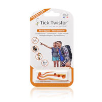 Produktbild von O'Tom Tick Twister Zeckenhaken Set für Hunde, Katzen und Menschen in Orange mit 3 Stück für alle Zeckengrößen