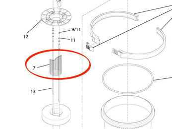 Produktbild von Oase Ersatz Gitterrohr für FiltoClear 20000/30000