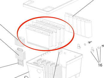 Produktbild von Oase Ersatzteil Filtermatte grün tief für BioTec 30