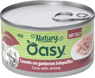 Produktbild von Oasy Natural 85 g - Sparpaket: Thunfisch mit Garnelen (12 x 85 g)