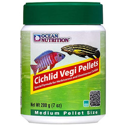 Produktbild von Ocean Nutrition Cichlid Vegi Pellets Medium - 200 g