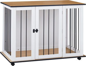 Produktbild von Ofcasa Hundehütte 106x60x82cm Tierhaus mit Rädern,