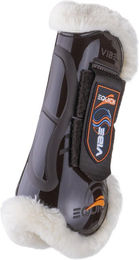 Produktbild von Offene Vorderbeinschoner für Pferde mit Klettverschluss eQuick Vibe Fluffy