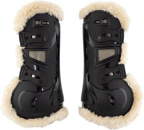 Produktbild von Offene Vordergamaschen für Pferde mit Fell, BR Reiten Urban Comfort