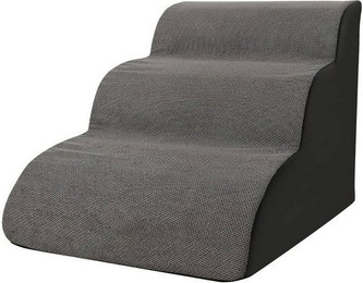 Produktbild von OKWISH Hunderampe 3-Stufig mit abnehmbarem Kordstoffbezug