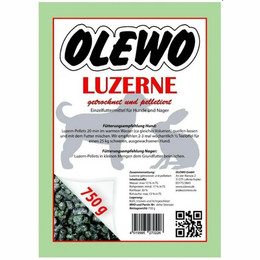 Produktbild von Olewo Luzerne-Pellets für Hunde und Nager - 200 g