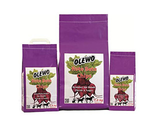 Produktbild von OLEWO Rote Beete Chips Zusatzfutter für Hunde, Nager und Pferde - 7,5 kg