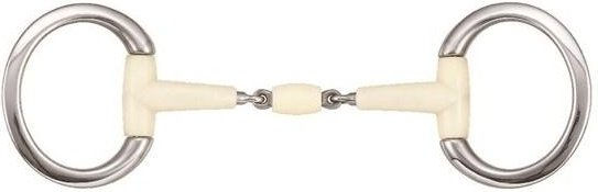 Produktbild von Olive Gebiss für Pferd feiner Doppelgelenkring + Rolle Soyo Happy mouth