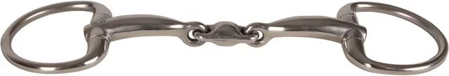 Produktbild von Oliven-Mundstück mit Doppelbrüchen für Pferde aus Edelstahl Velari 14mm 14,5cm