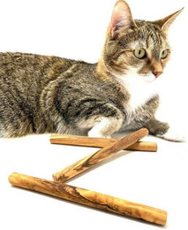 Produktbild von Olivenholz Kauspielzeug Kauknochen für kleine Hunde und Katzen