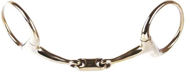 Produktbild von Olivfarbenes doppelt gebrochenes Gebiss für Pferde Harry's Horse