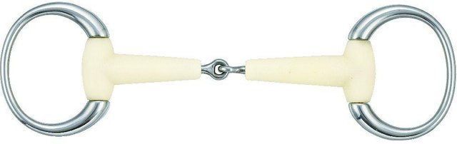 Produktbild von Olivfarbenes Gebiss für Pferde einfacher runder Ring Soyo Happy Mouth