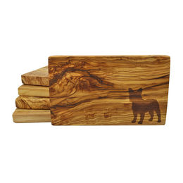 Produktbild von Olivi Olivenholz Frühstücksbrett, Französische Bulldogge