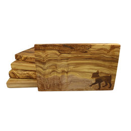 Produktbild von Olivi Olivenholz Frühstücksbrett, Pinscher