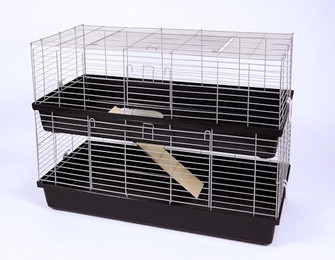 Produktbild von Ollesch Meerschweinchenkäfig Hasenkäfig Doppelkäfig 1,2 Meter