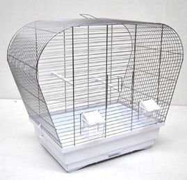 Produktbild von Ollesch Vogelkäfig für Sittiche chrom weiß 60 cm