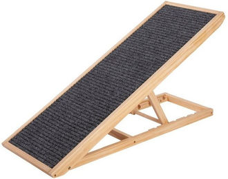 Produktbild von ONVAYA Hunderampe aus Echtholz, höhenverstellbar und klappbar