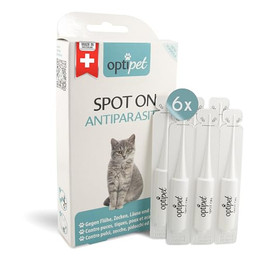 Produktbild von OptiPet Spot On Pipetten für Katzen - 6 x 1 ml