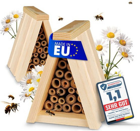 Produktbild von Oramics Bienenhotel Tipi mit Bambus-Niströhrchen