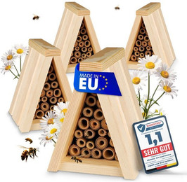 Produktbild von Oramics Bienenhotel Tipi mit Bambus-Niströhrchen