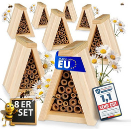 Produktbild von Oramics Bienenhotel Tipi mit Bambus-Niströhrchen