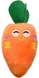 Produktbild von Orange Plüsch-Kauspielzeug in Karottenform für Welpen - 15 cm
