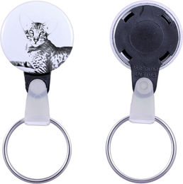 Produktbild von Oriental Cat - handmade keychain with a cat portrait, purse charm, product of the Art-Dog brand.