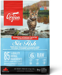 Produktbild von Orijen 6 Fish Katzentrockenfutter Sparpaket 2 x 1,8 Kilogramm